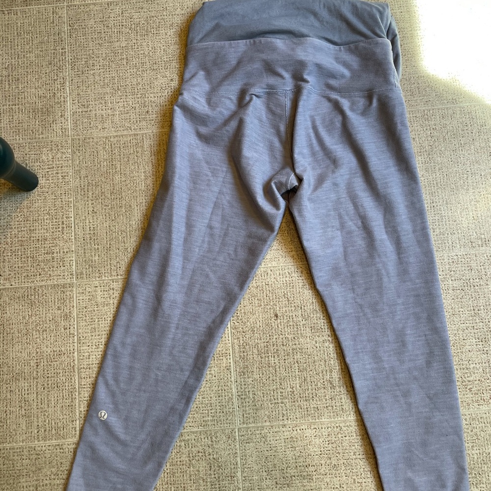 Lululemon leggings, grey, crop length, fold over